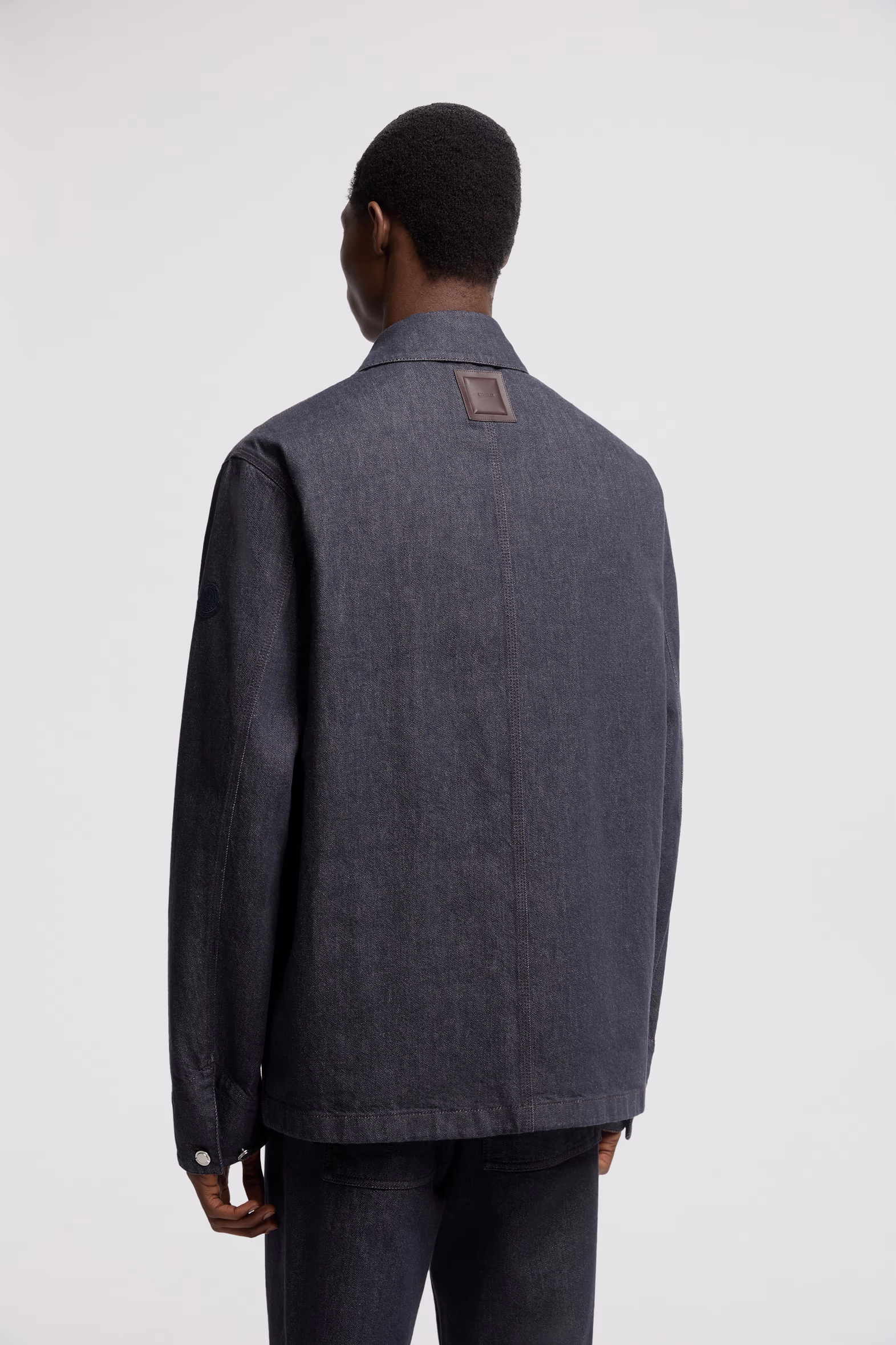 Forets 3-in-1 Denim Down Shirt Jacket Men Denim Blue Moncler 5